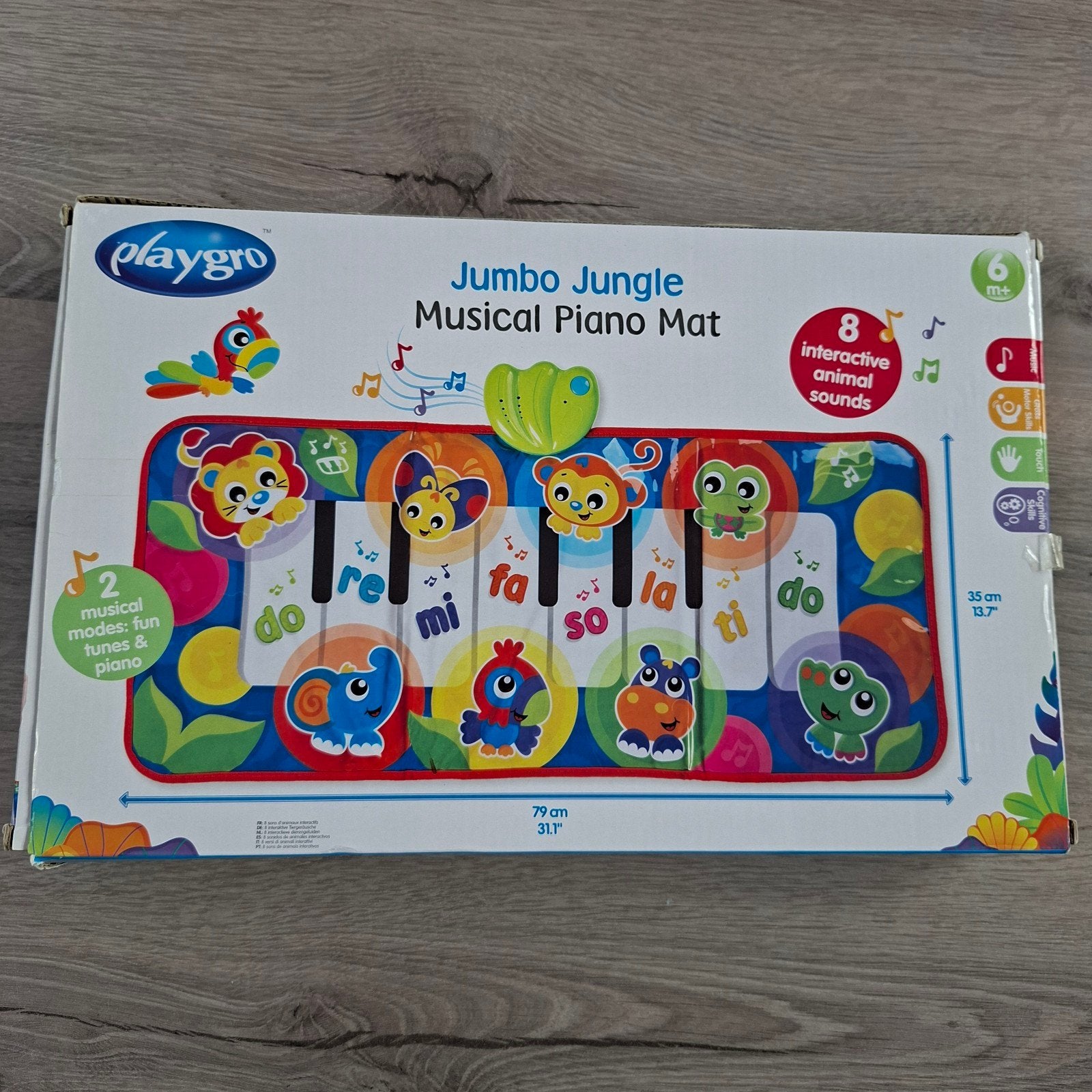 Playgro Jumbo Jungle Muzikale Pianomat, Ophalen of Verzenden, Nieuw, Overige typen, Met geluid