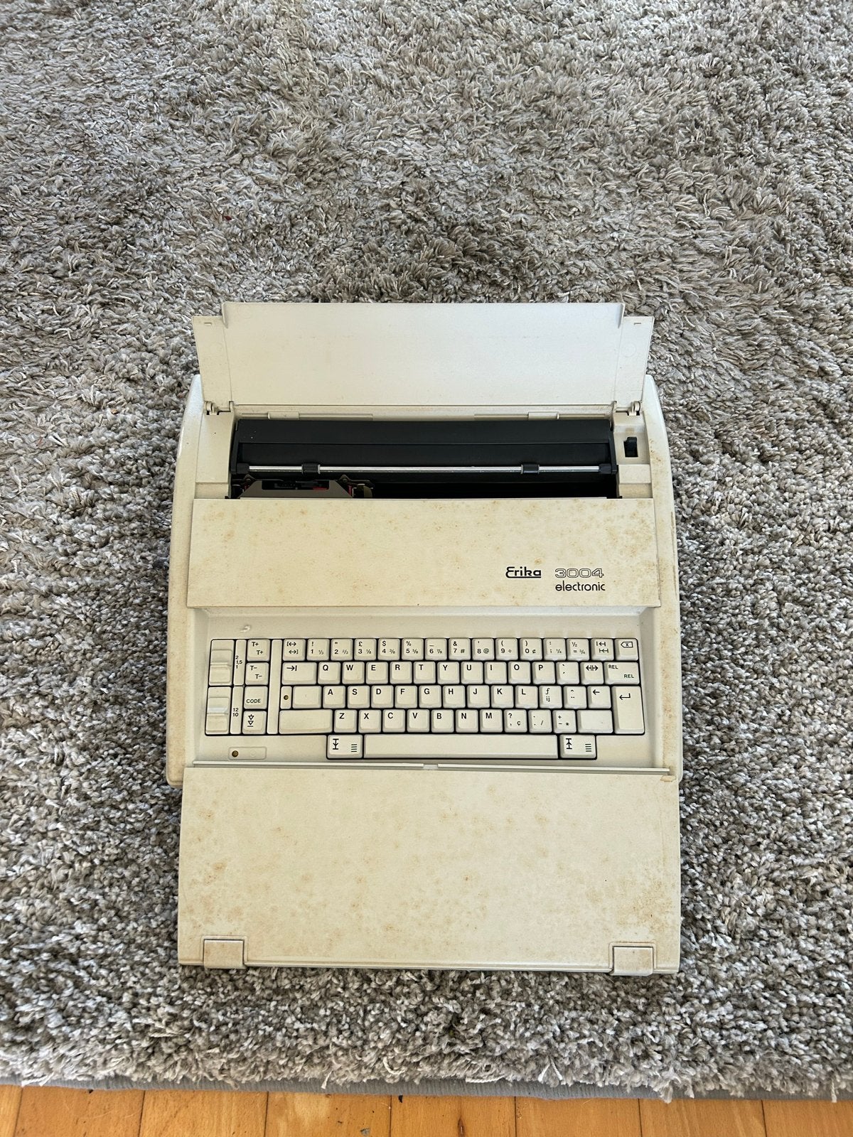 Oude typemachine, Ophalen, Gebruikt
