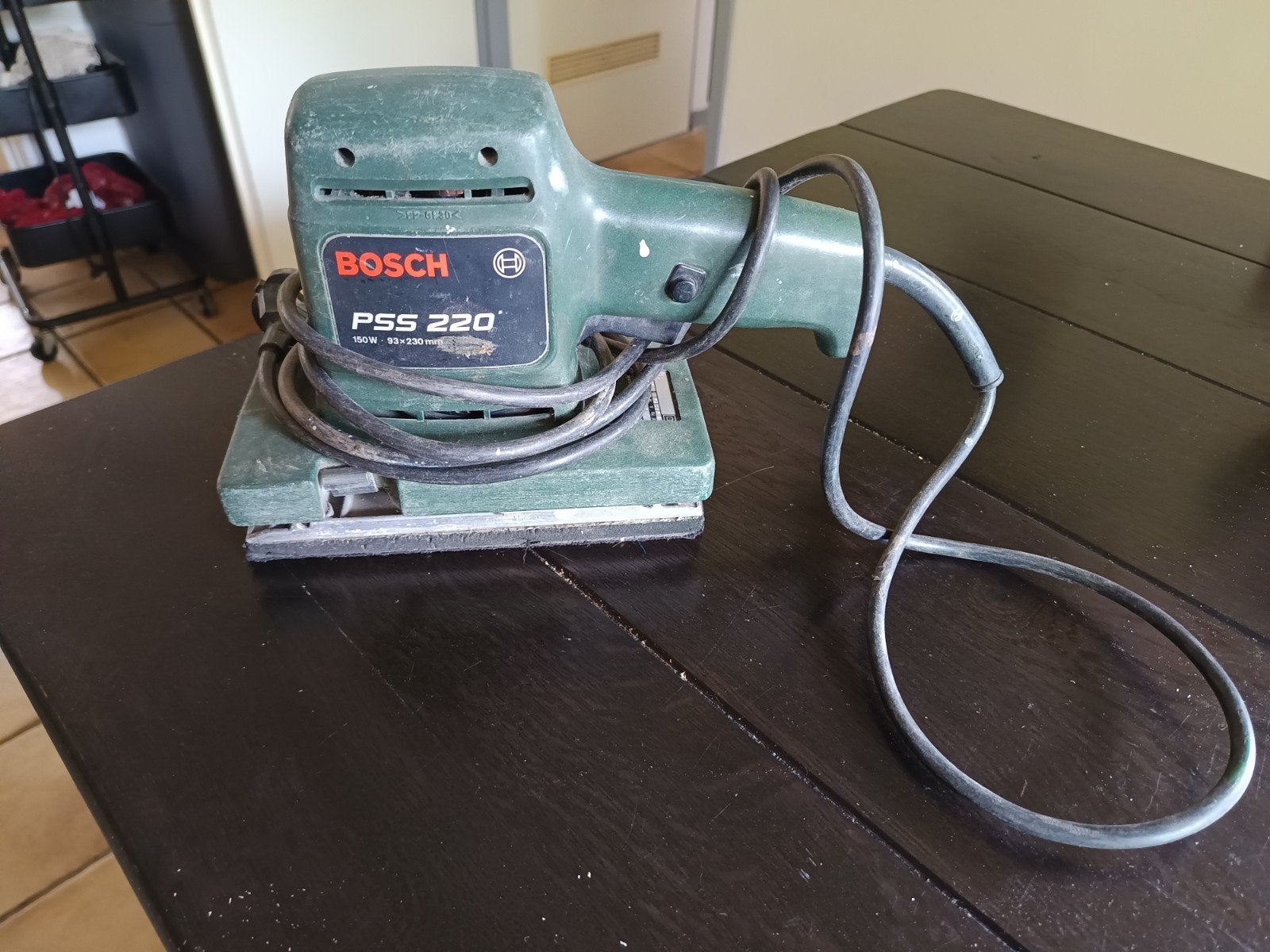 Bosch PSS 220 vlakschuurmachine, Ophalen