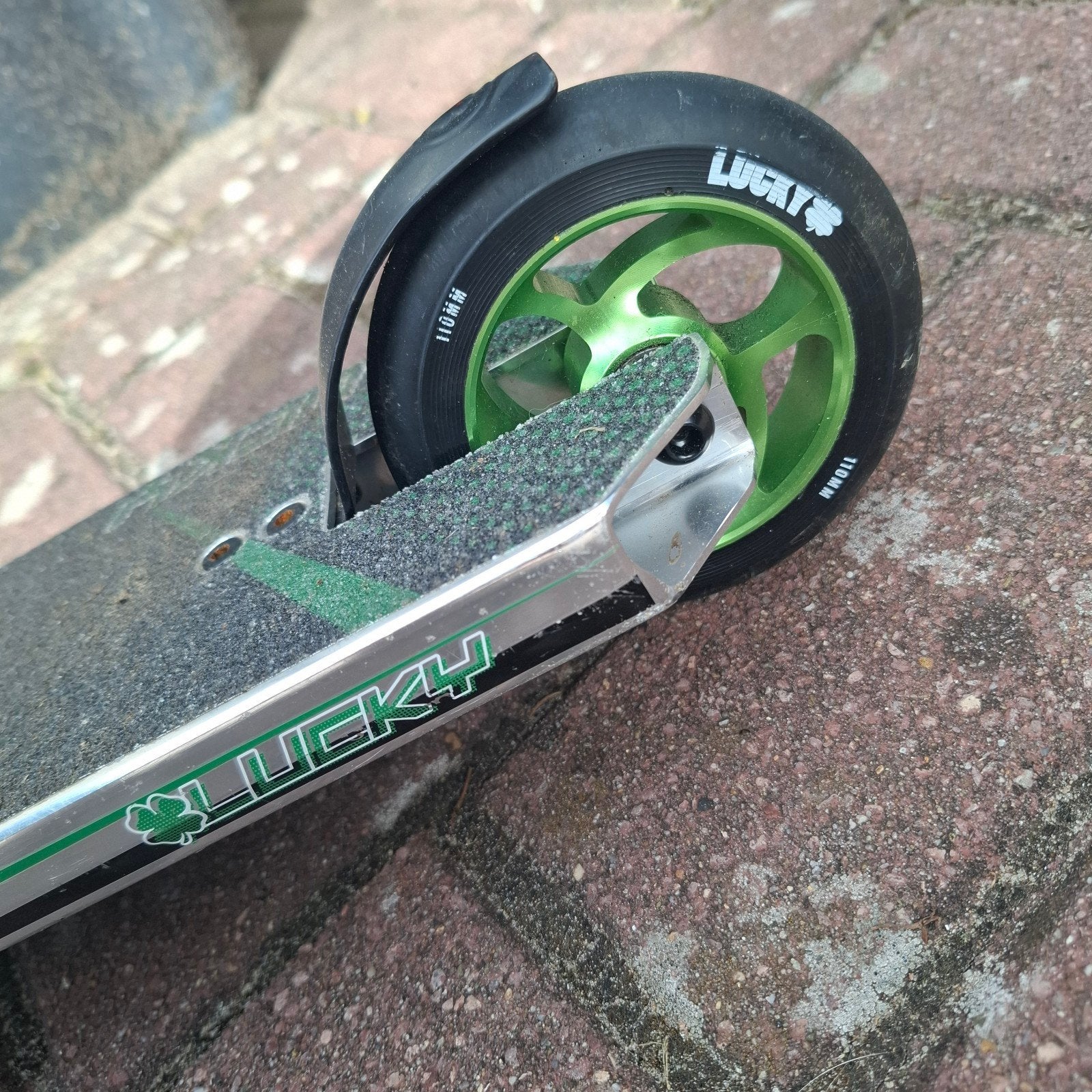 Lucky Stuntstep - Groen/Zilver, Ophalen, Gebruikt, Overige typen, Lucky