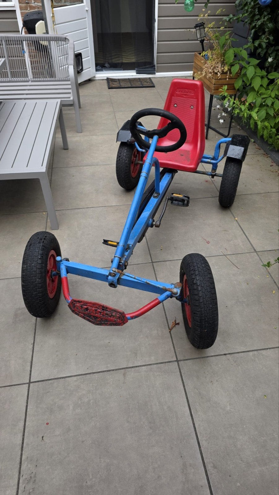 Zircon skelter blauw/rood - Gebruikt, Kinderen en Baby's, Speelgoed | Buiten | Skelters, Ophalen, Gebruikt, Berg