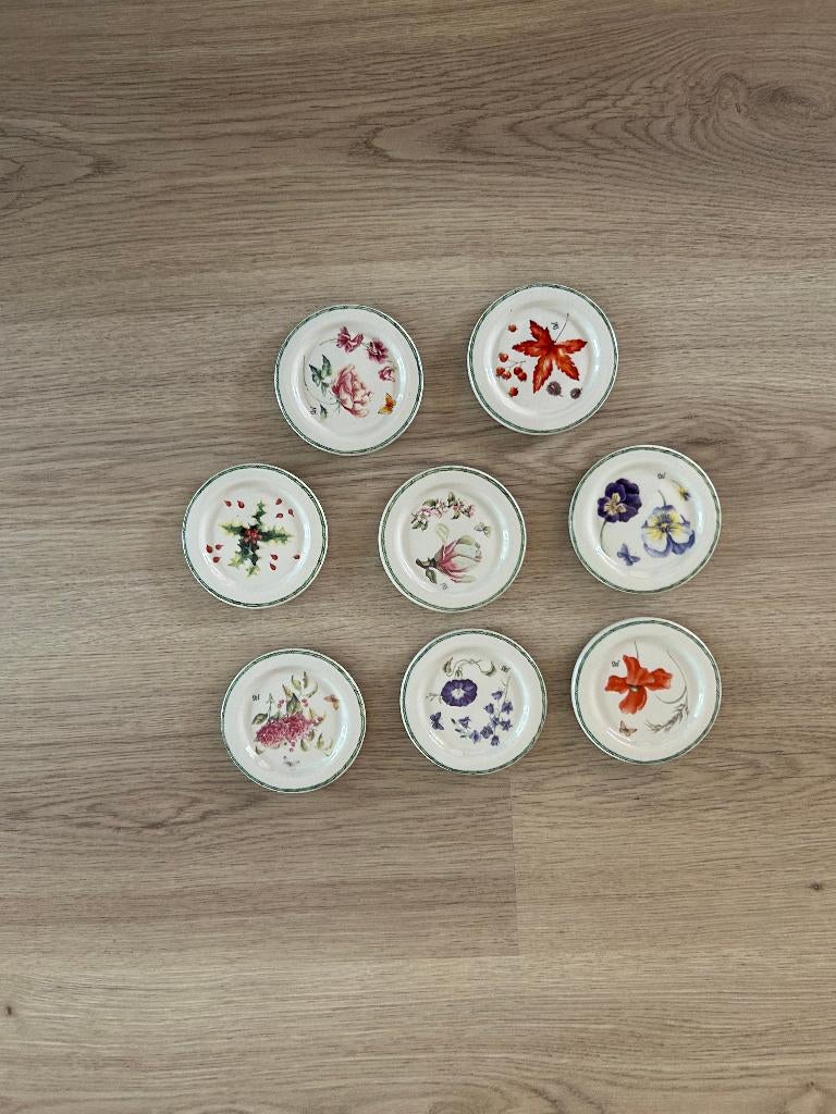 8x Janneke Brinkman Petit Four schaaltjes, Ophalen of Verzenden, Overige stijlen, Porselein, Schaal of Schalen