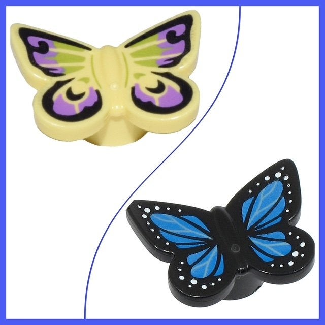 lego vlinders fel licht geel (7) zwart (4), Kinderen en Baby's, Ophalen of Verzenden, Nieuw, Accessoire, Lego