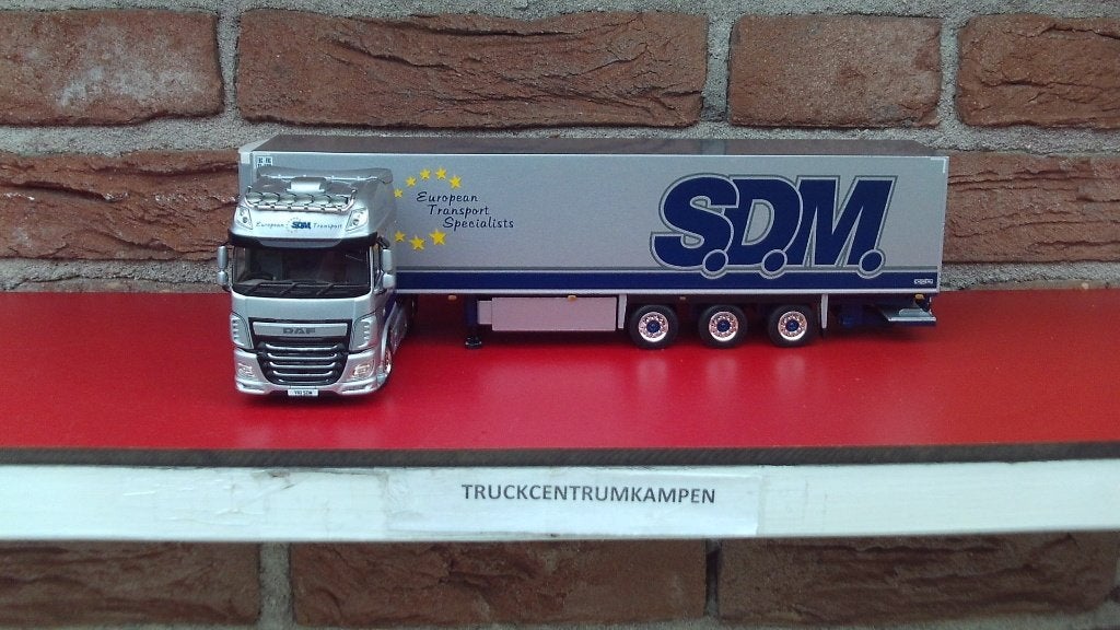 WSI  Daf  XF  met  koeloplegger  van  S.D.M.  Transport., Ophalen of Verzenden, Nieuw, Bus of Vrachtwagen, Wsi