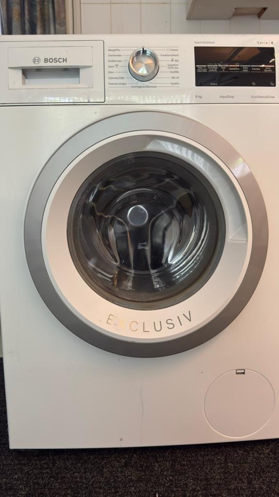 Bosch WAT28493NL Exclusiv wasmachine, Ophalen, 1200 tot 1600 toeren, 8 tot 10 kg, Zo goed als nieuw