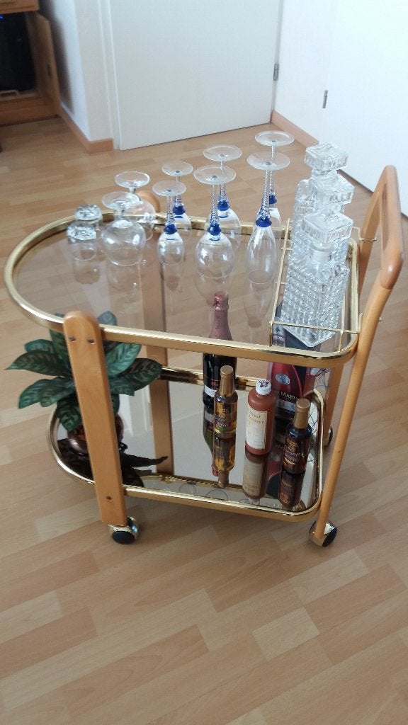 Supermooie thee / drankenwagen , Trolley,Vintage bar., Ophalen of Verzenden