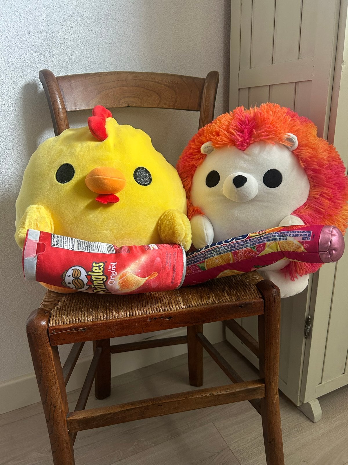 Leuke Snackles knuffels: Egel en Kuiken - Zo goed als nieuw, Ophalen, Oranje, Overige typen, Zo goed als nieuw