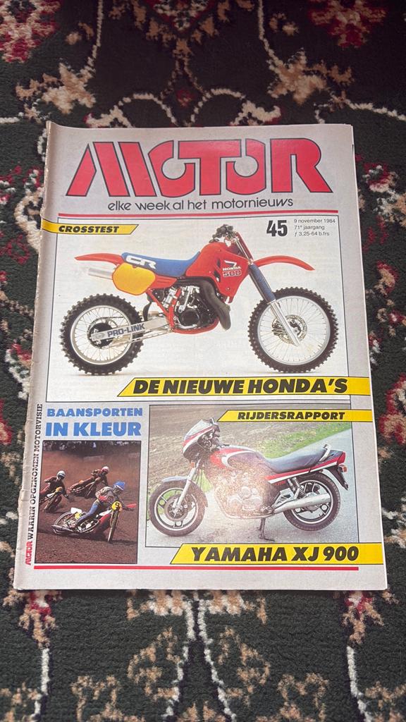 Motor Magazine 9 november 1984 - Honda's & Yamaha XJ 900, Ophalen of Verzenden, Gelezen, Algemeen