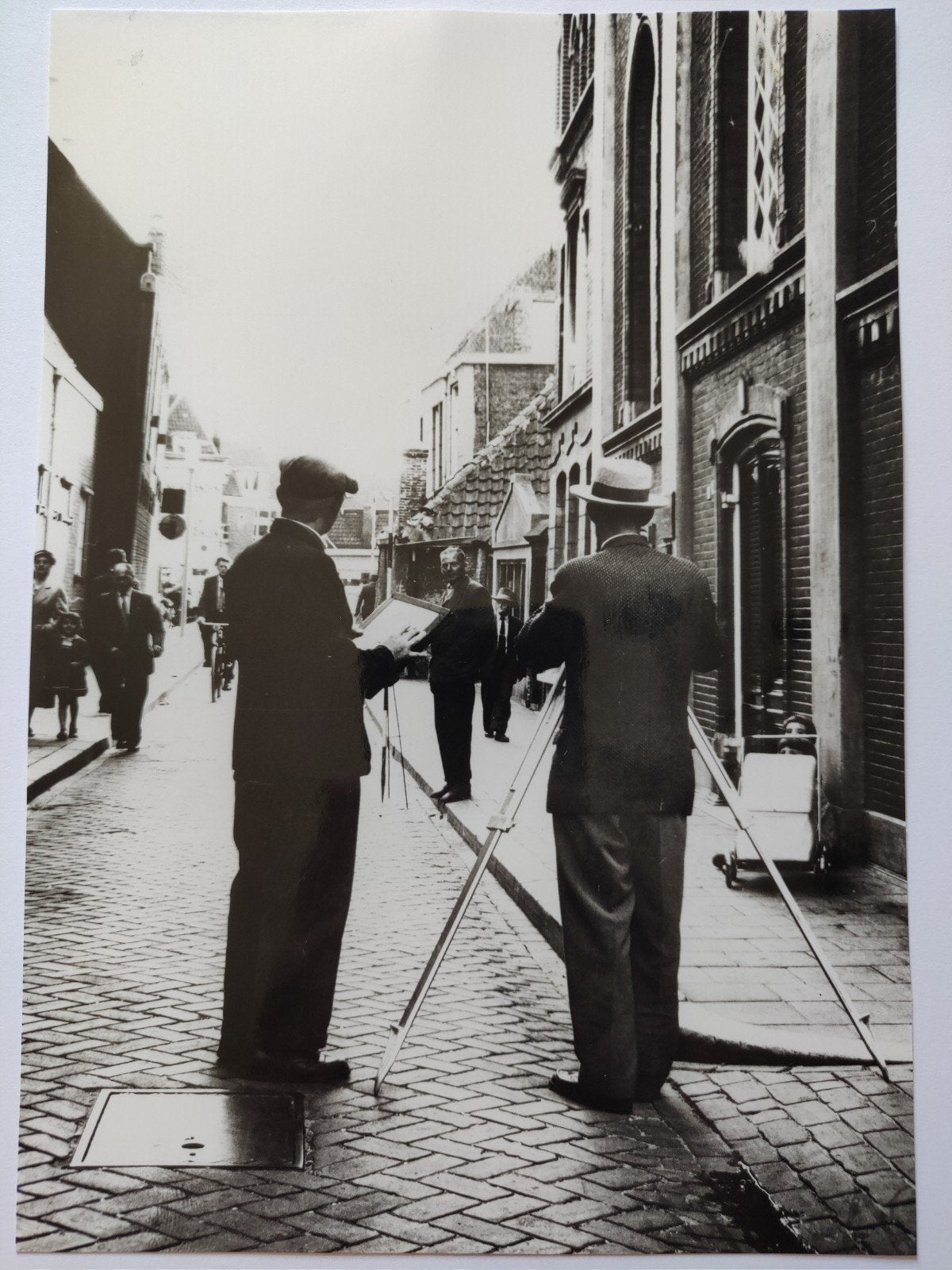B455 Lenghenstraat 22x15, Ophalen of Verzenden, Voor 1940, Gebruikt, Overige onderwerpen