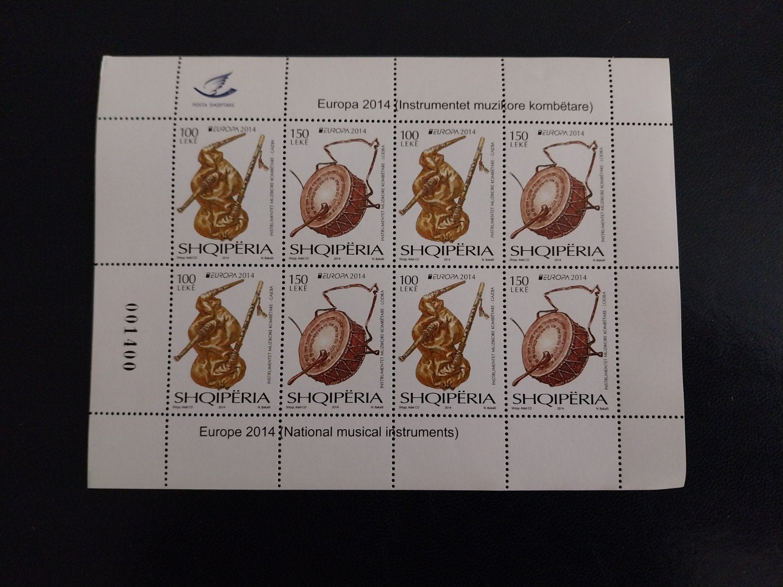 Europa Albanië klb 2483-2484muziek 2014 postfris mi 16 eu, Verzenden, Dier of Natuur