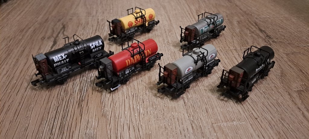 Ketelwagons met remmershuisje, Gelijkstroom, Fleischmann, Wagon, Ophalen of Verzenden