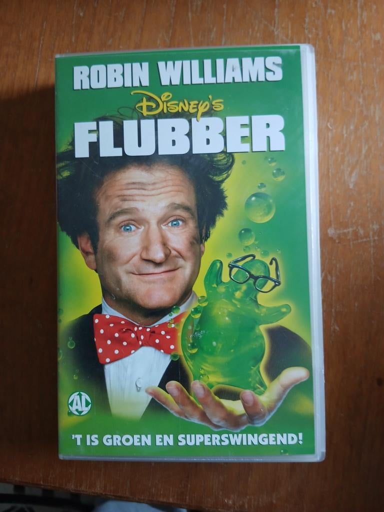 Disney's Flubber VHS met Robin Williams, Cd's en Dvd's, Alle leeftijden, Ophalen of Verzenden