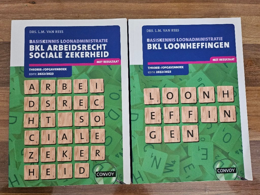 BKL 2022/2023 Loonheffingen en Arbeidsrecht, Boeken, Ophalen of Verzenden, Zo goed als nieuw, MBO, Drs. L.M. van Rees