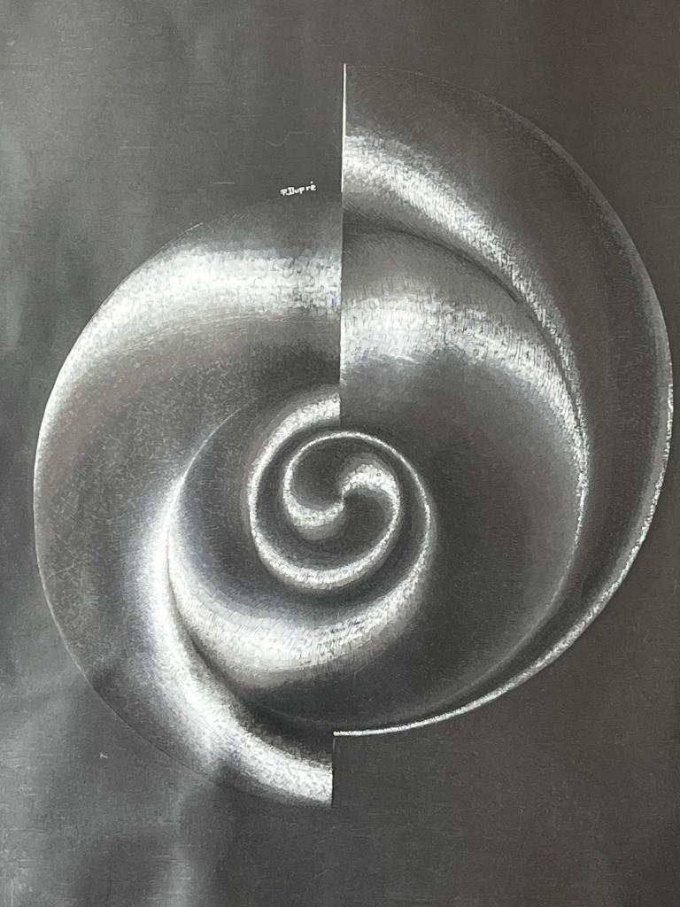 Patrick Dupre, ingelijste ets / zilverdruk Shell, Antiek en Kunst, Kunst | Litho's en Zeefdrukken, Ophalen