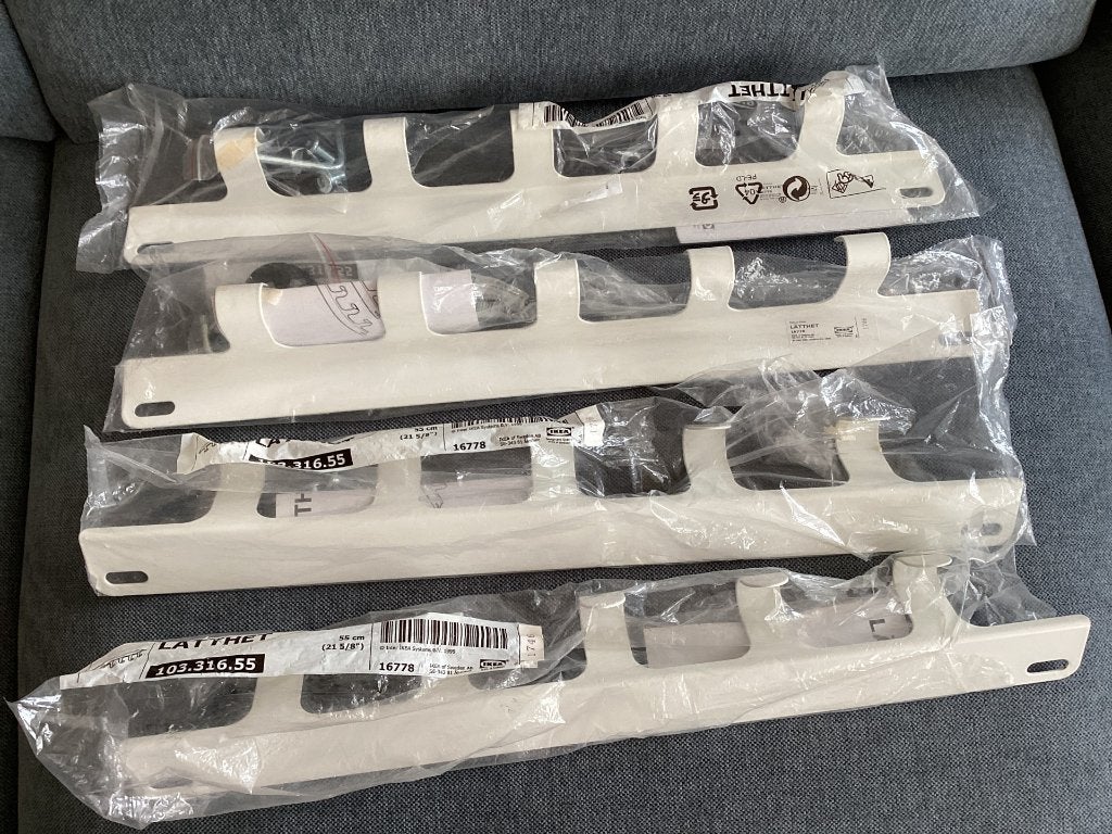 LÄTTHET multifunctionele hanger, wit, 55 cm. 4 stuks. Nieuw!, Ophalen of Verzenden, Nieuw