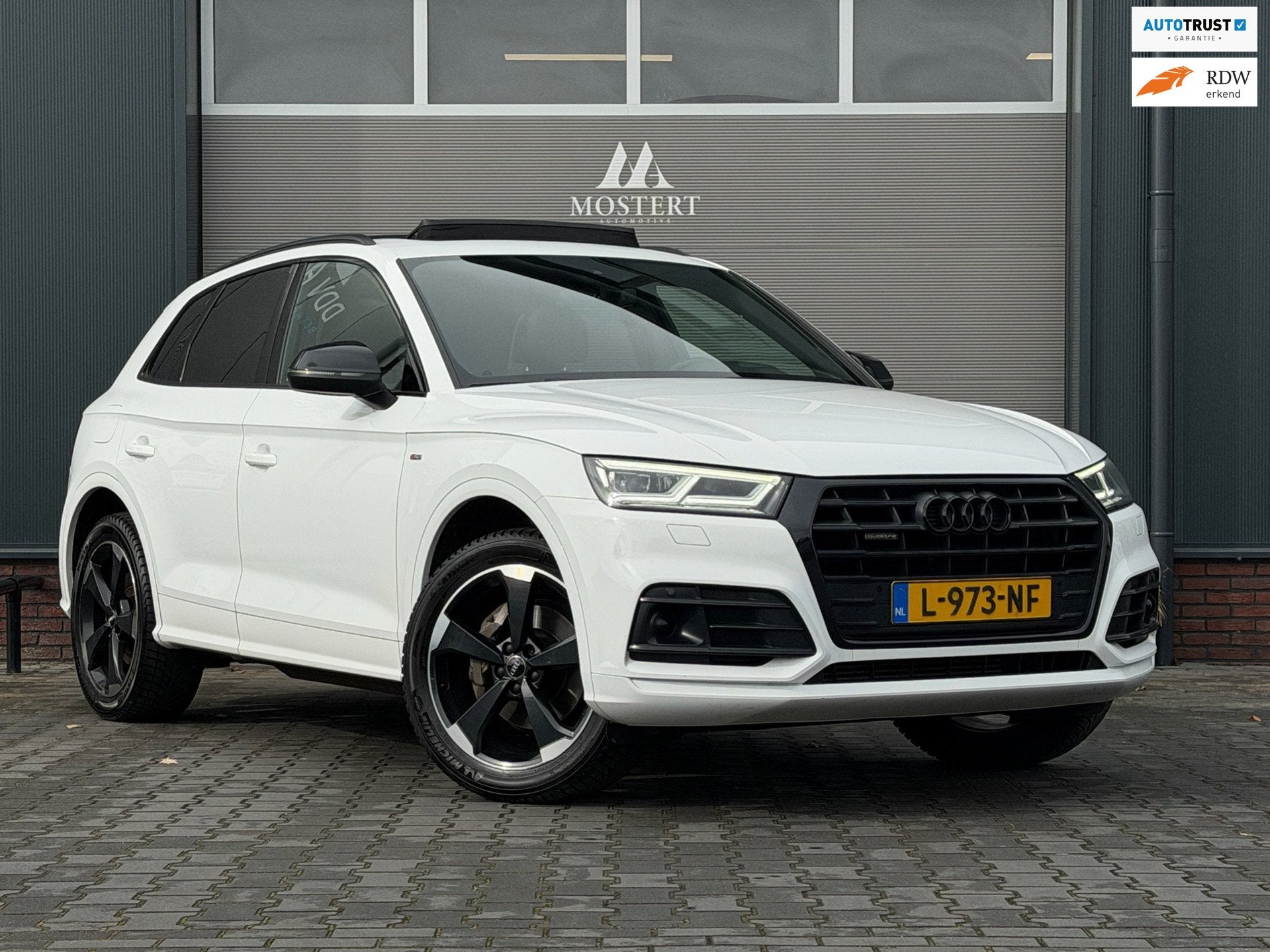 Audi Q5 45 TFSI/245pk quattro S edition|2020|S-line|Dealer|P, Auto's, Automaat, Gebruikt, 4 cilinders, Wit