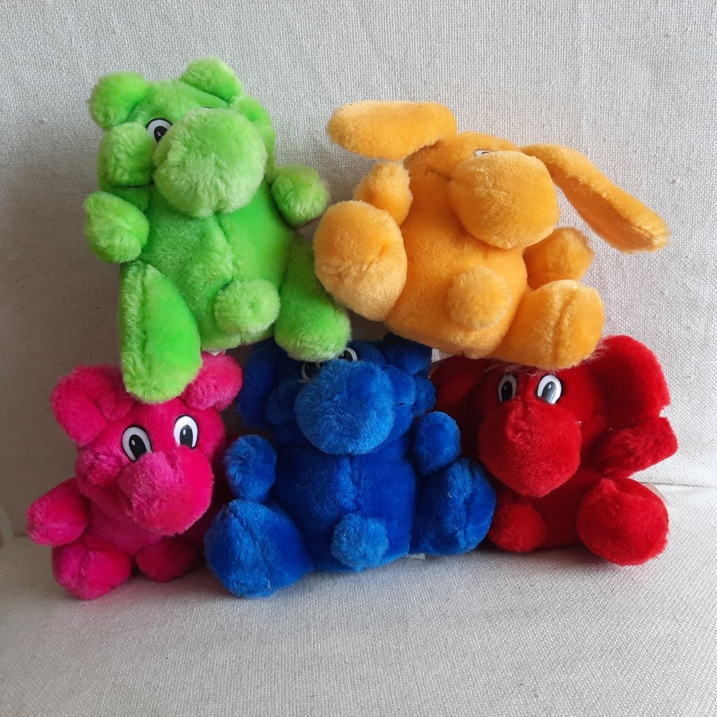 Kodak Kolorkins knuffels - 5 stuks - uit 1991 - nieuw -, Ophalen of Verzenden