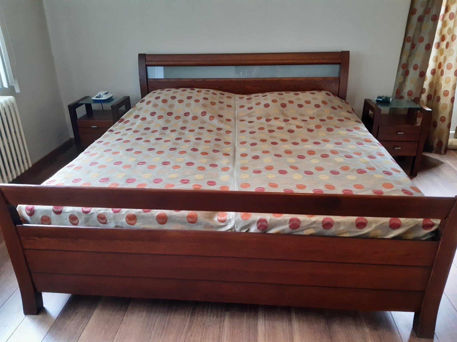 complete slaapkamer  eikenhout, Huis en Inrichting, Ophalen, Gebruikt, Tweepersoons