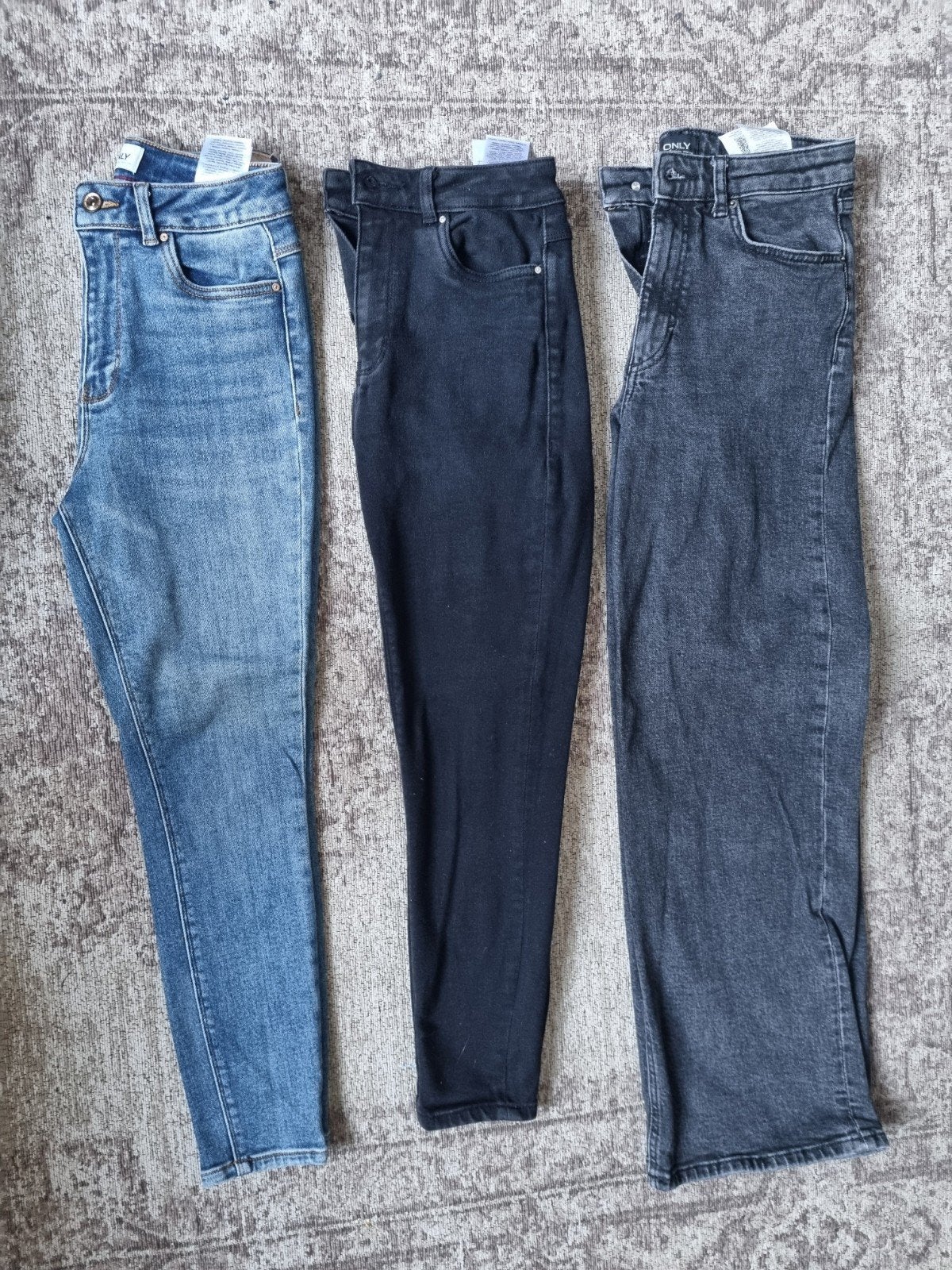 3 spijkerbroeken. jeans. van de only. maat 27/30, Only, Blauw, Nieuw, Ophalen of Verzenden