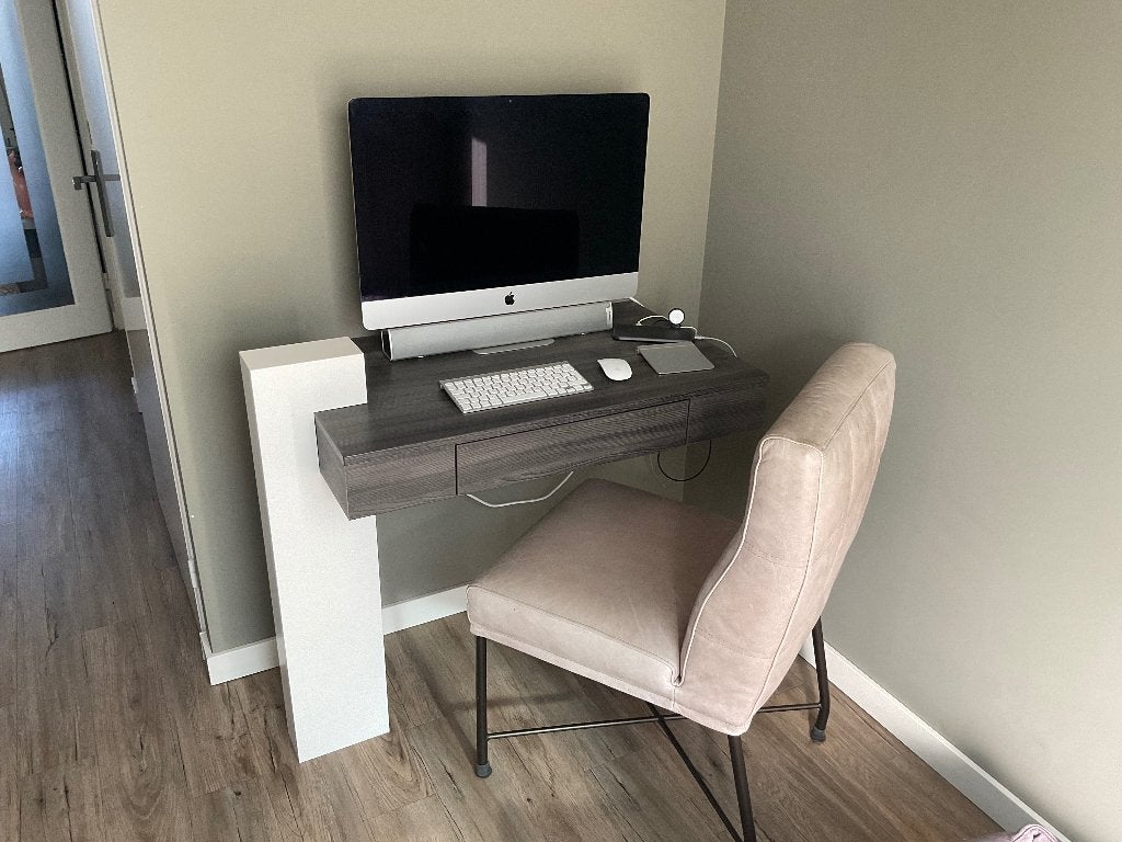 Computerkast, computermeubel, Ophalen, Spaanplaat of MDF, Zo goed als nieuw, 55 cm