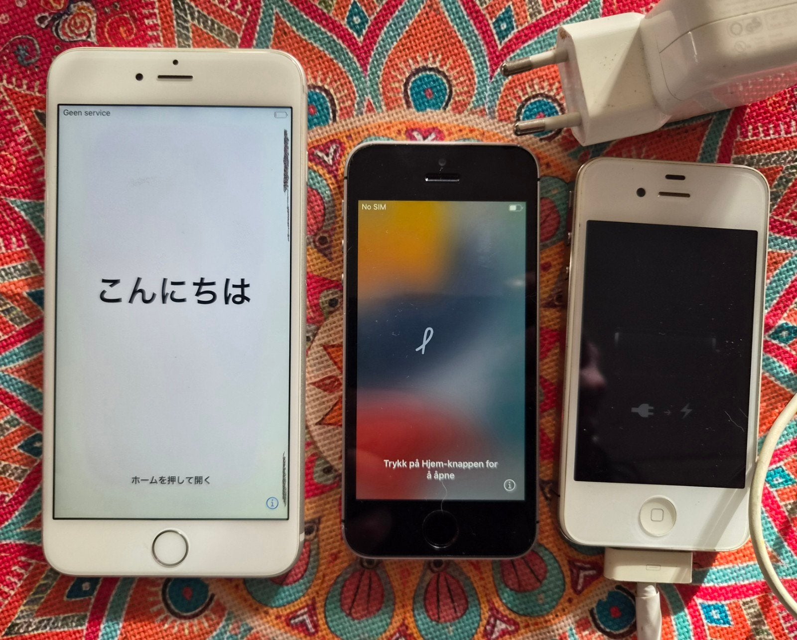 Diverse iPhones: iPhone 6S, iPhone SE (2016), iPhone 4, Ophalen of Verzenden, Gebruikt, Wit, IPhone 6S