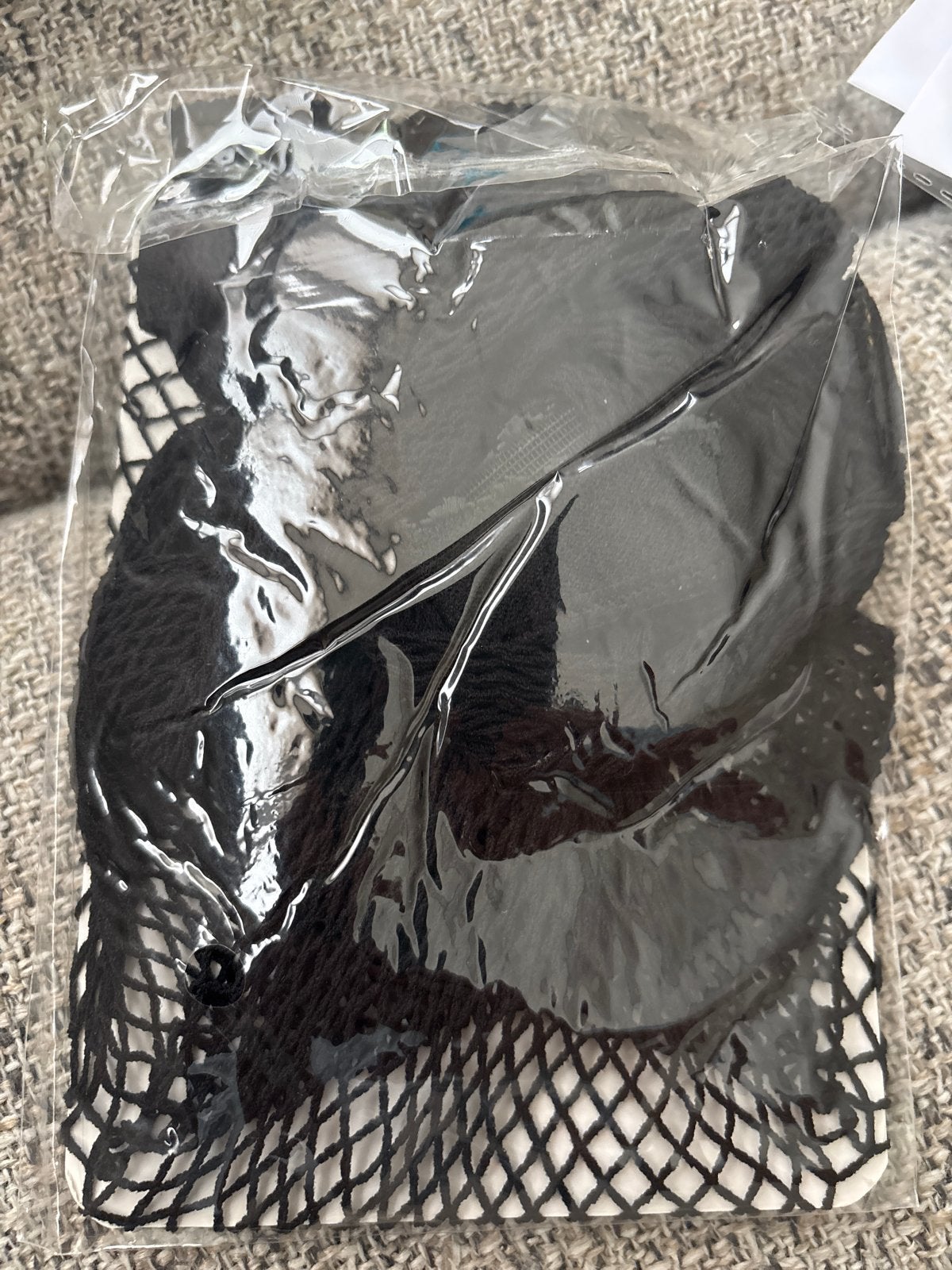 Zwarte visnet panty - Nieuw in verpakking kerst halloween, Ophalen of Verzenden, Nieuw, Zwart, Panty