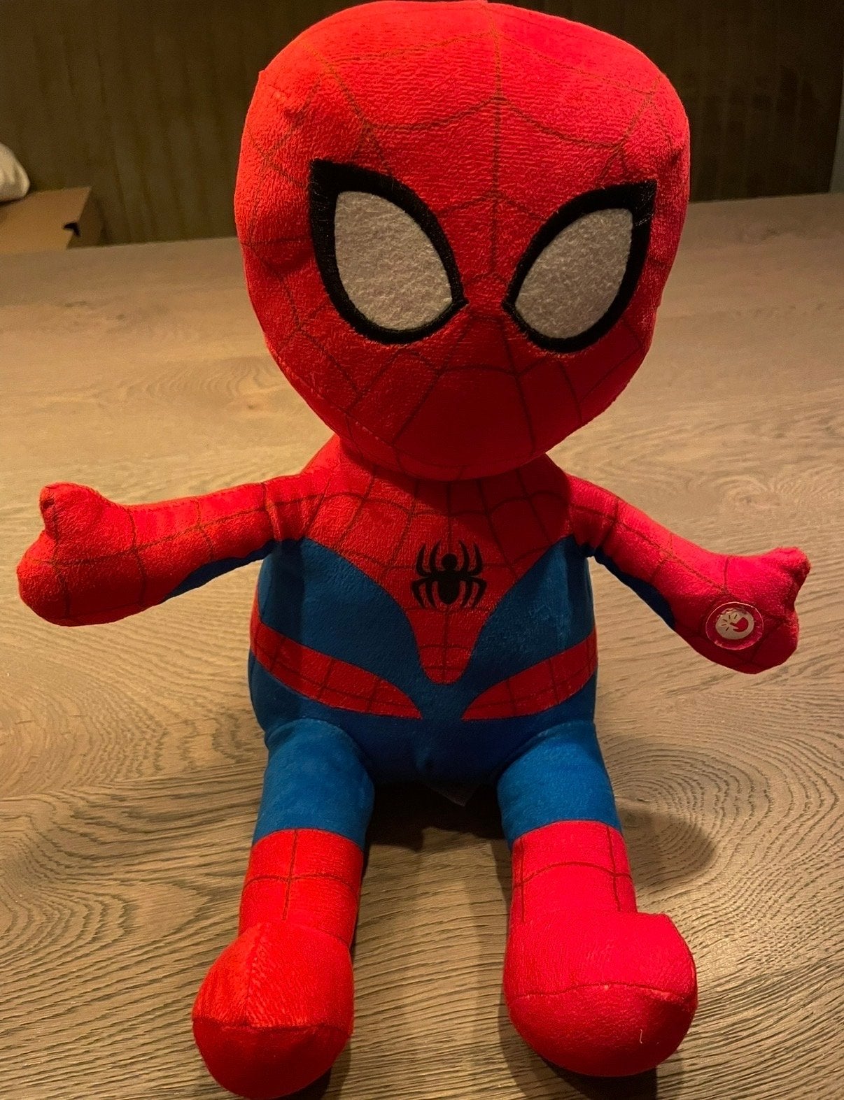 Spiderman knuffel, Overige karakters, Overige typen, Ophalen of Verzenden, Zo goed als nieuw