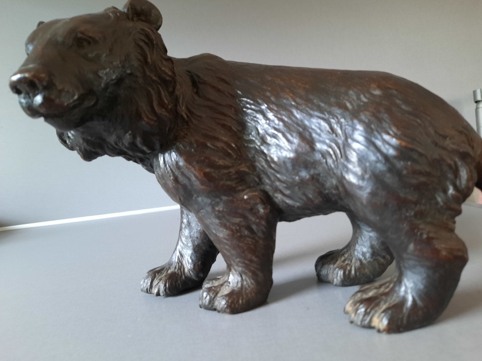 Bronzen beer. Mooi groot model 25x18x15 cm, Ophalen of Verzenden