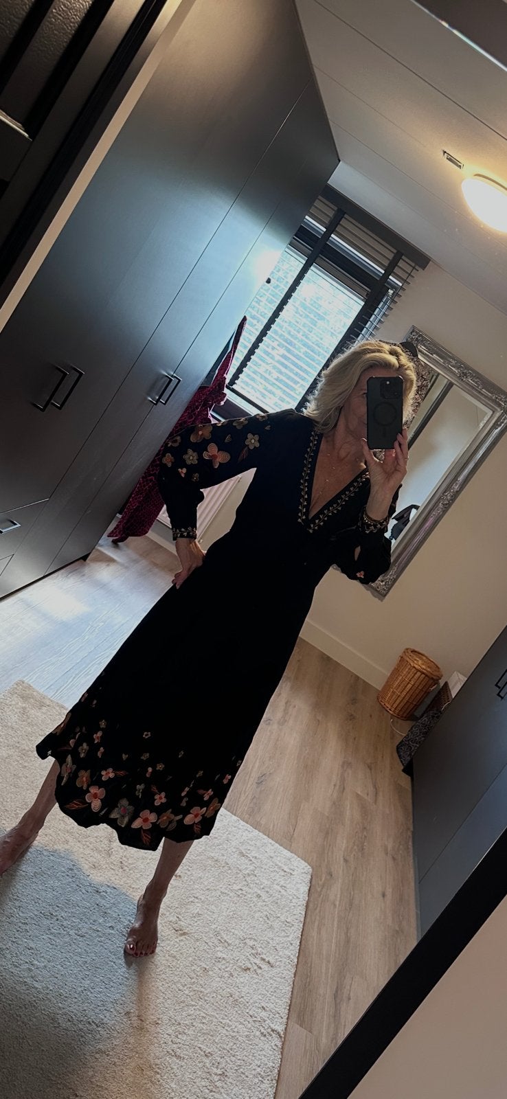 Fabienne Chapot model Heidi in zwart maat 36, Kleding | Dames, Jurken, Zwart, Ophalen of Verzenden, Zo goed als nieuw, Maat 36 (S)