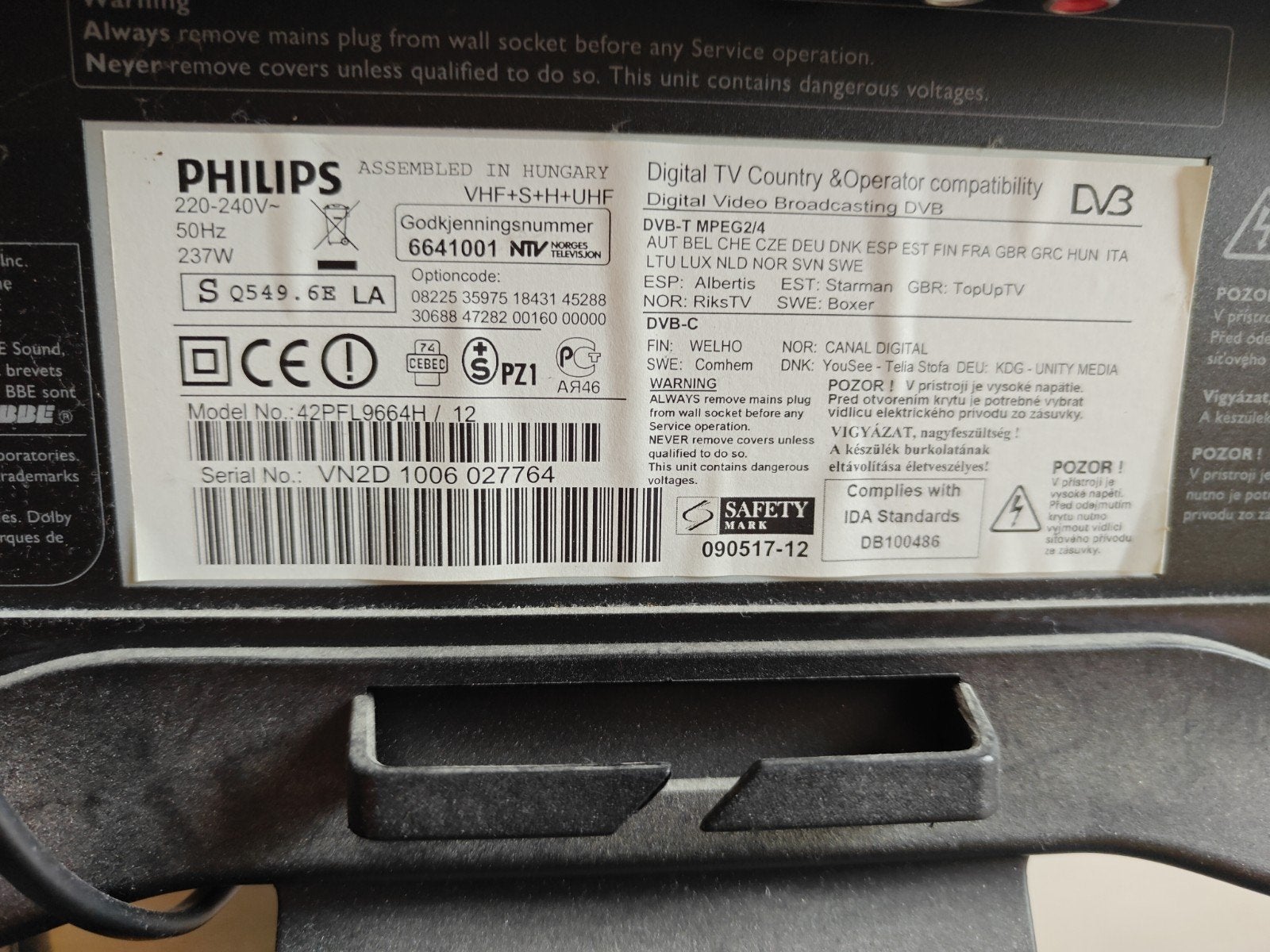 Philips AMBILIGHT 42PFL9664H/12 LCD TV - Full HD, Ophalen, Philips, Gebruikt, LCD
