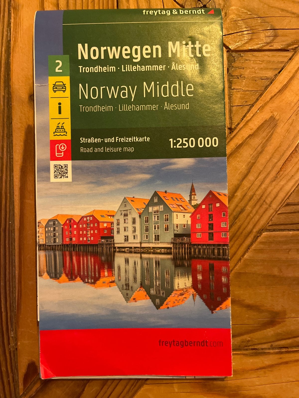 Freytag & Berndt wegenkaart Noorwegen Midden, Boeken, Atlassen en Landkaarten, 2000 tot heden, Nieuw, Landkaart, Europa Overig