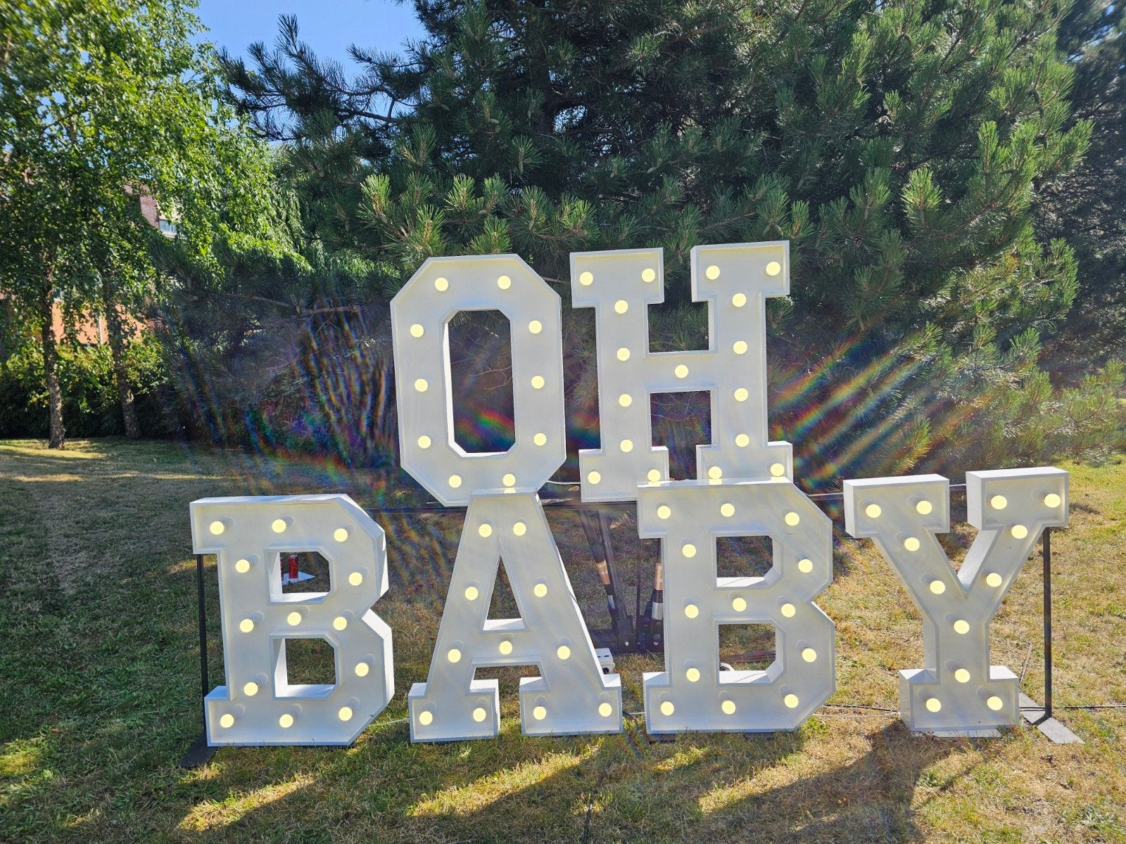 verhuur lichtcijfers En letters statafels, Ophalen of Verzenden, Zo goed als nieuw, Geboorte of Huwelijk