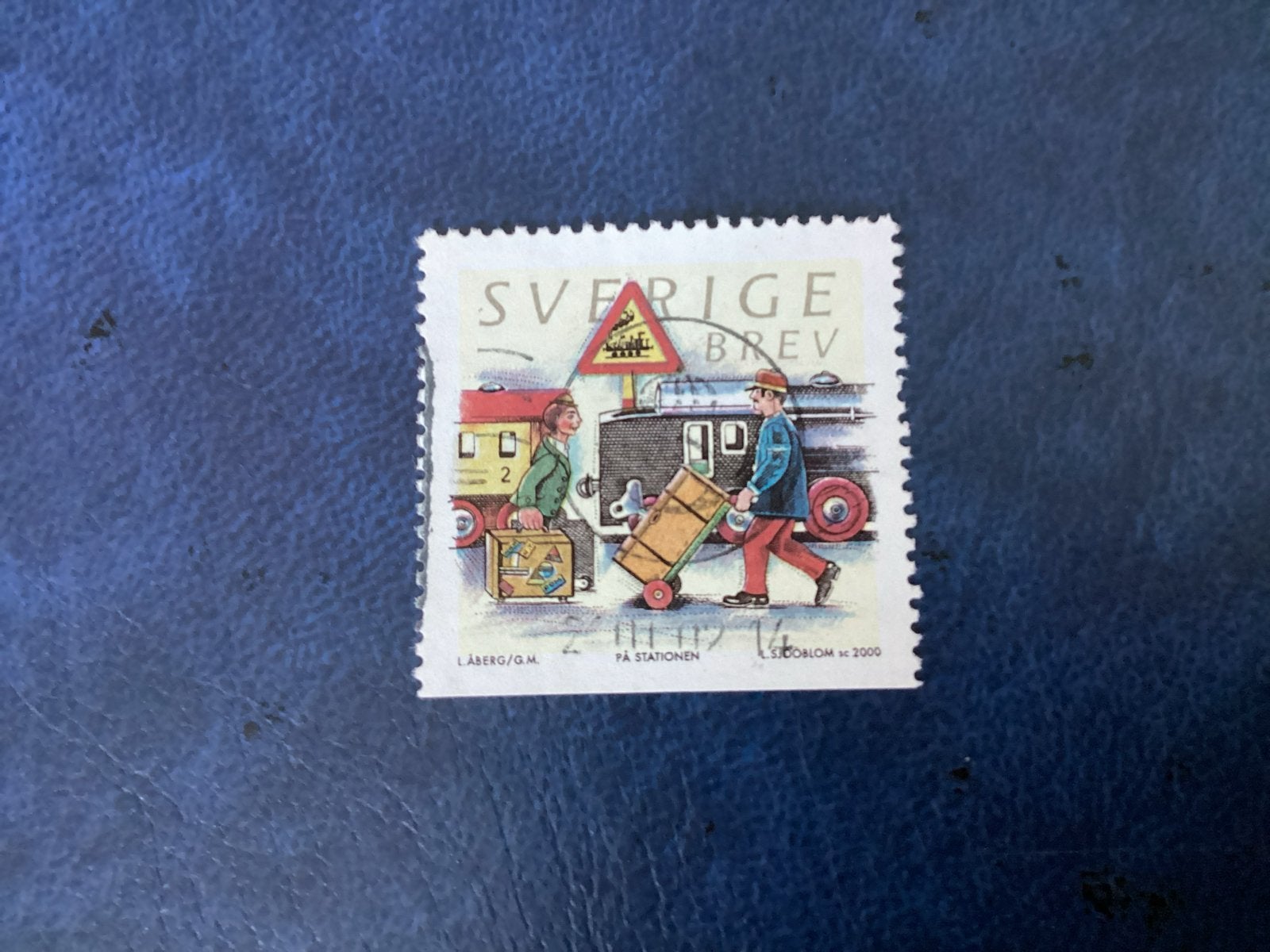 Zweden 2000- Mi.2198-  'På Stationen', Verzenden, Zweden, Gestempeld
