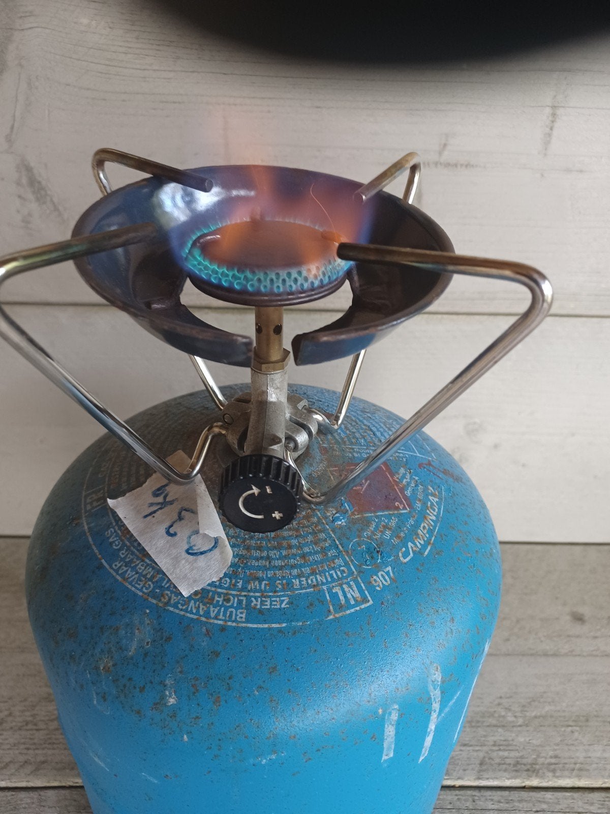gaspit  met lege 907, Ophalen