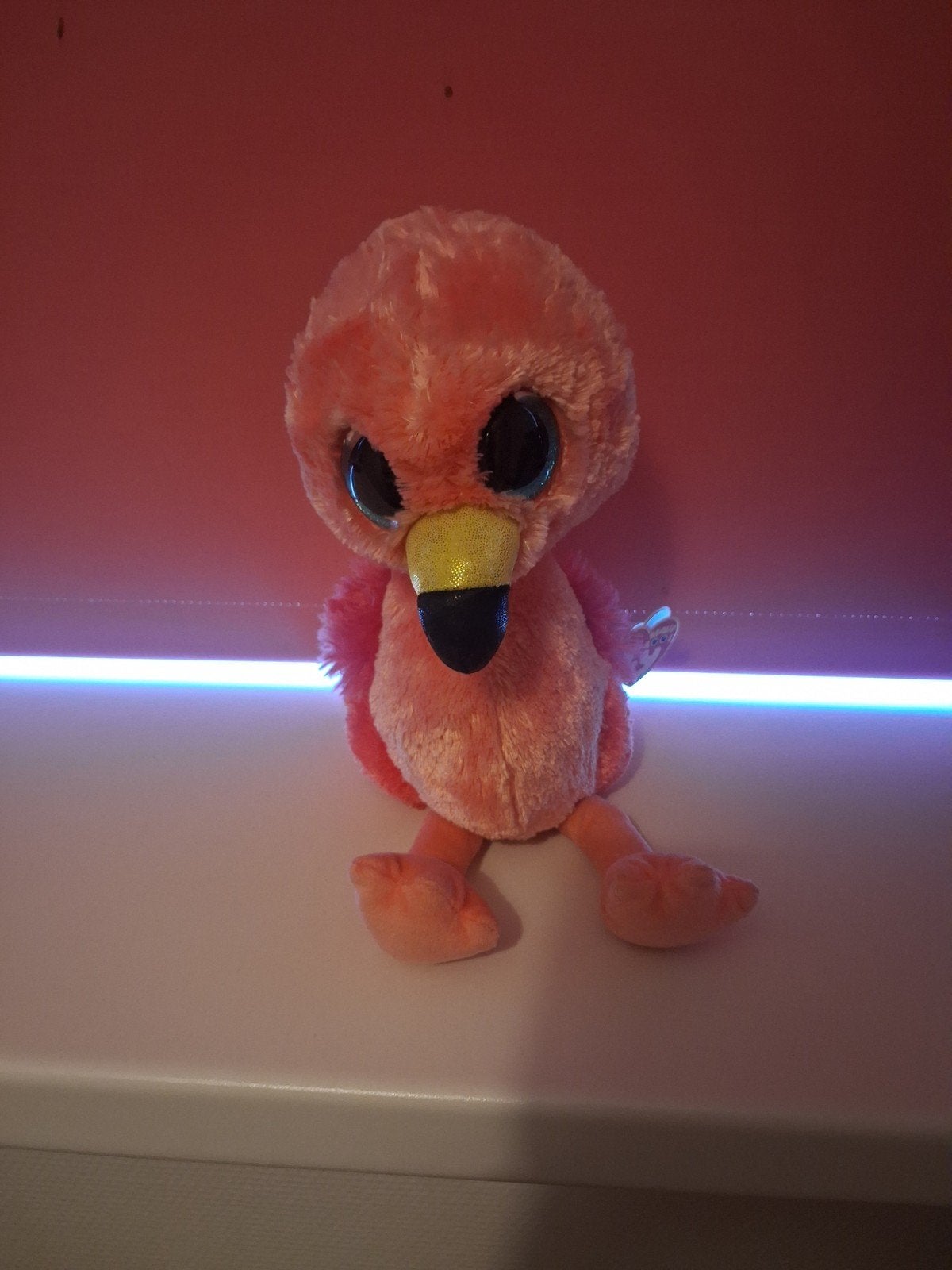 Ty Beanie Boo Flamingo Knuffel - 24 cm, Kinderen en Baby's, Ophalen, Overige typen, Roze, Ty