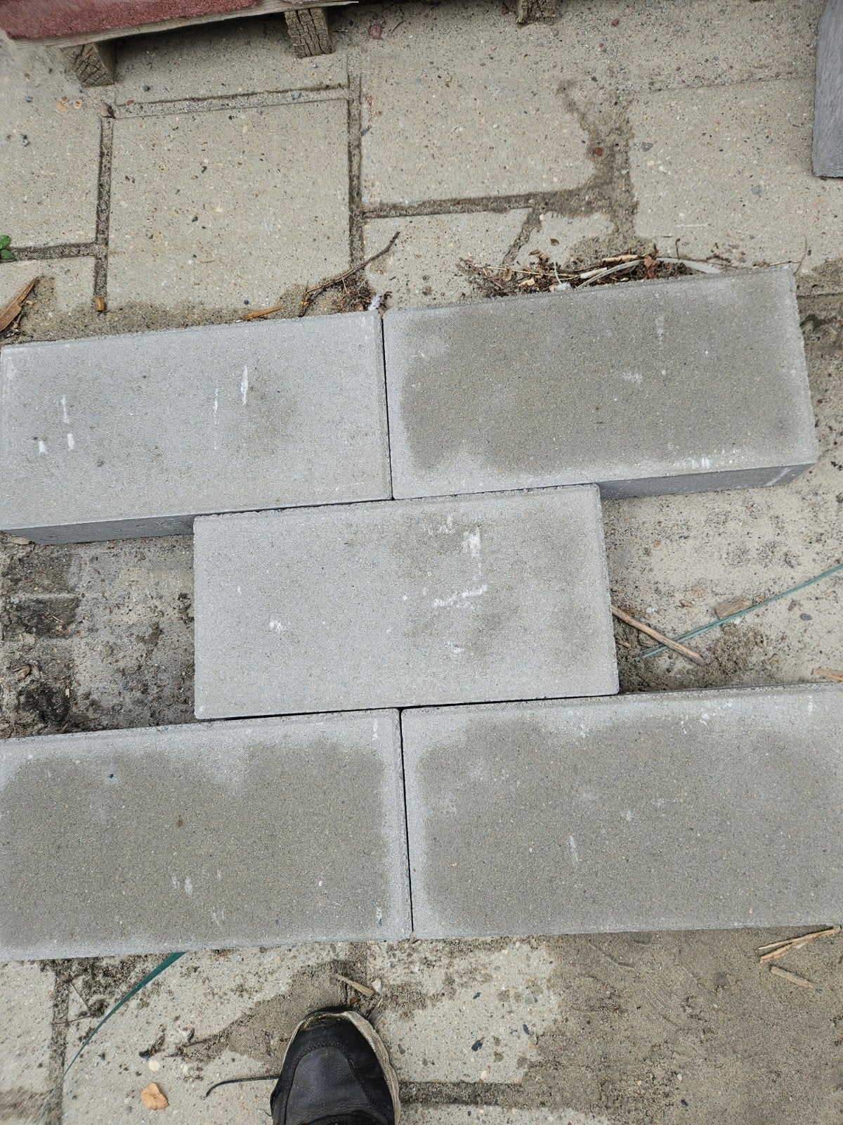 betontegel 20x40x8 grijs