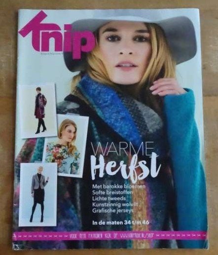 Bijlage Knipmode nr. 10 oktober 2015, 11 patronen maat 34/46, Hobby en Vrije tijd, Verzenden, Zo goed als nieuw, Vrouw, Knipmode