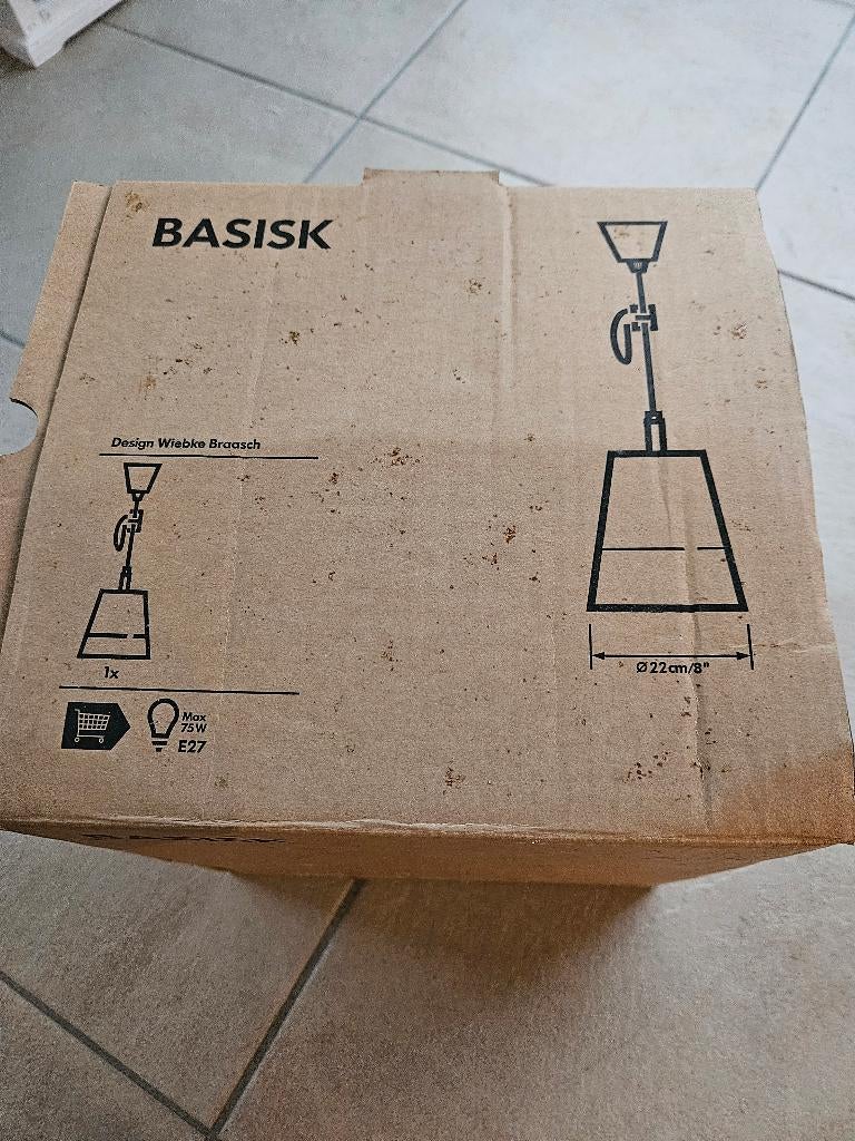 ikea januari hanglamp cilinder nieuw, Nieuw, Ophalen of Verzenden, Glas, Minder dan 50 cm