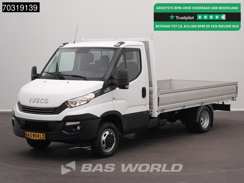 Iveco Daily 35C18 3.0L Automaat Dubbellucht Open Laadbak 180, Auto's, Automaat, Gebruikt, Euro 6, 4 cilinders