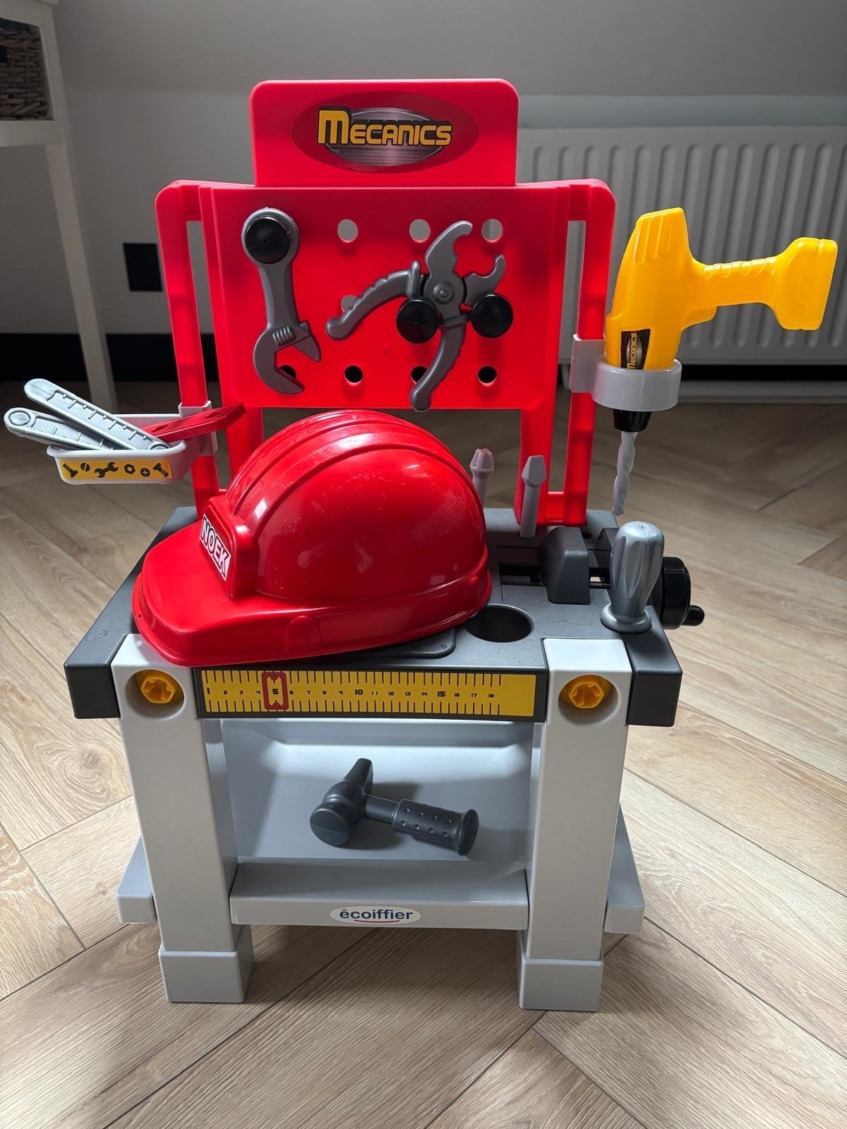 Ecoiffier kinder Werkbank met gereedschap en steekwagen, Kinderen en Baby's, Ophalen, Zo goed als nieuw, Jongen of Meisje