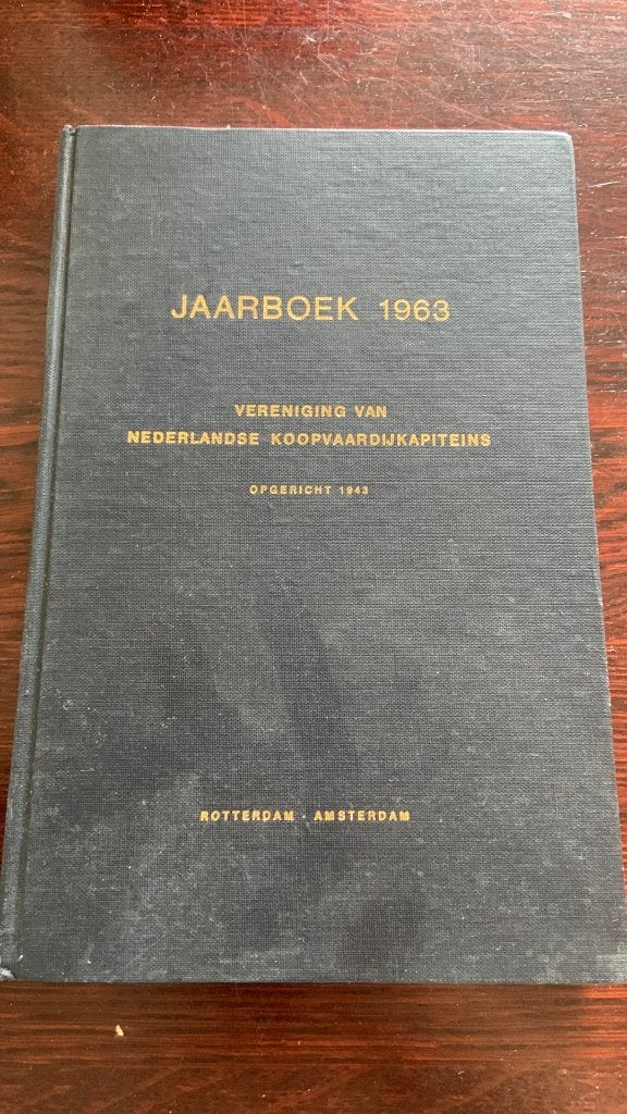 1963 vereniging van Nederlandse koopvaardijkapitein, Ophalen of Verzenden