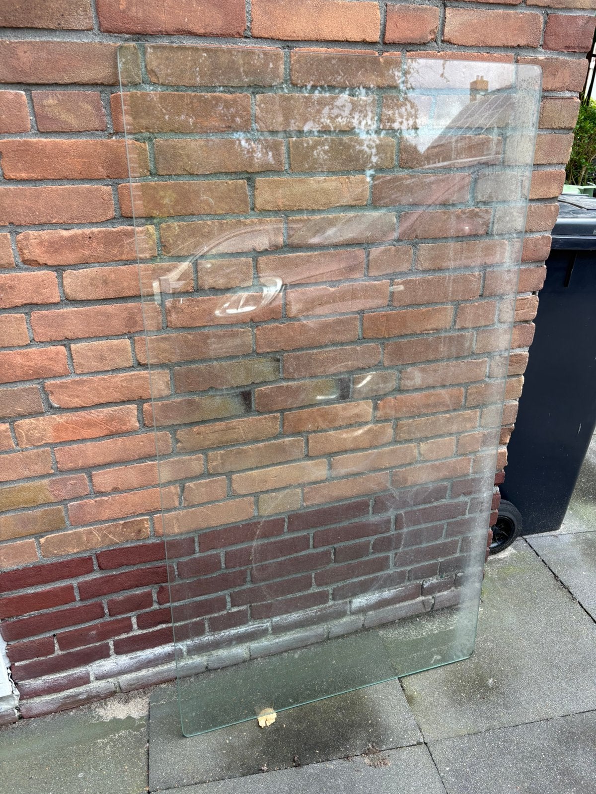 Glasplaat 75 x 135  x 1 cm gratis, Ophalen, Minder dan 80 cm, Zo goed als nieuw, Glasplaat