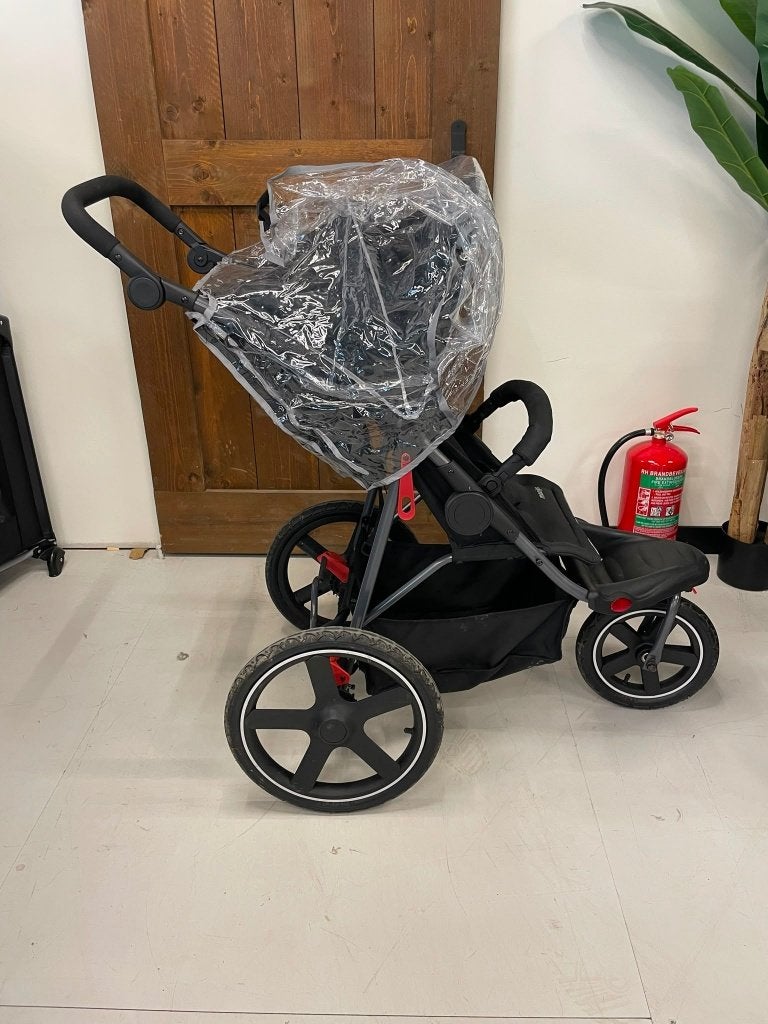 Mooiys Cruze Jogger Hardloop kinderwagen - Zwart, Ophalen of Verzenden, Zo goed als nieuw, Overige merken, Zonnekap