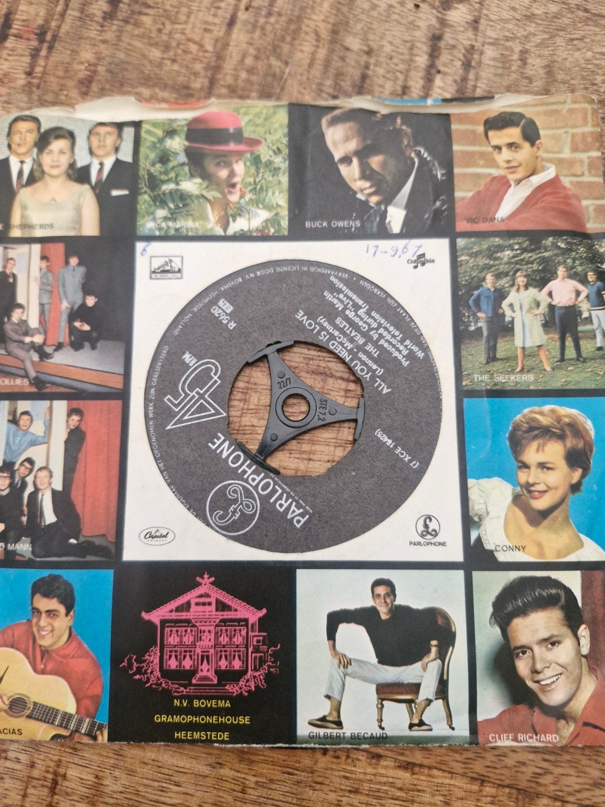 The Beatles - All You Need Is Love (Single), Ophalen of Verzenden, Gebruikt, Pop, Single