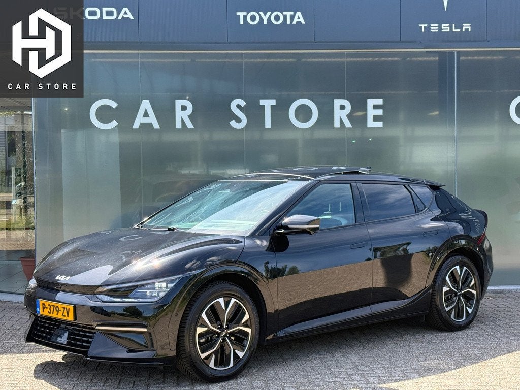 Kia EV6 GT-Line 77.4 kWh 100% SOH PANO|MEMORY|TREKHAAK, Auto's, Kia, Automaat, 228 pk, Achterwielaandrijving, Gebruikt