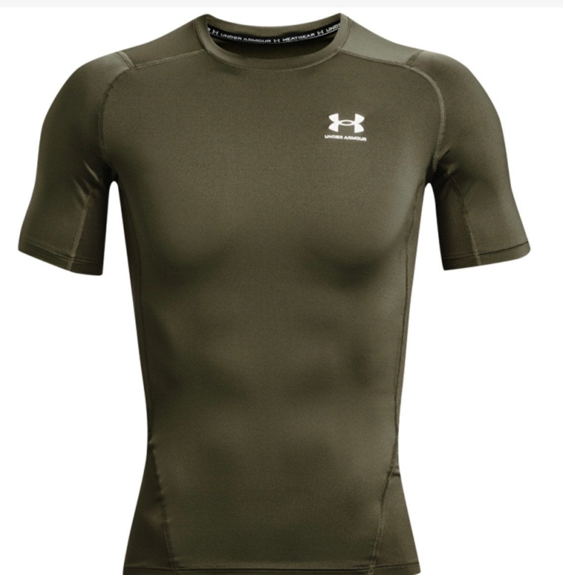 Under Armour HeatGear Sportshirt Groen Maat M, Ophalen, Fitness, Maat 48/50 (M), Gedragen