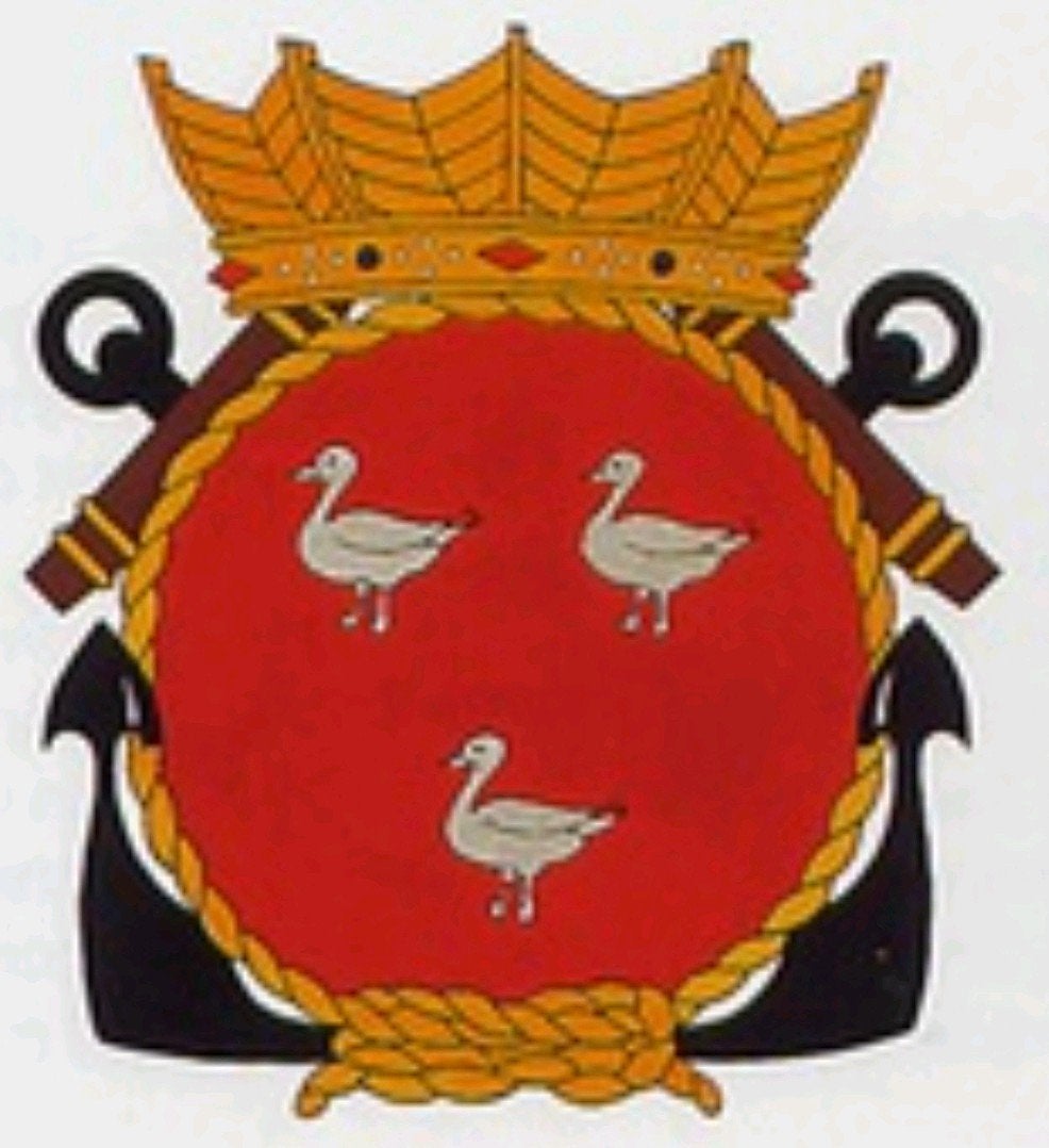 GEZOCHT: Wapenschild Witte de With (met opstaande kroon!), Ophalen of Verzenden, Marine, Nederland, Embleem of Badge