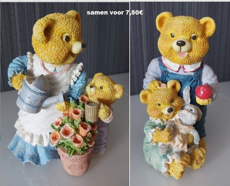 Nieuw: papa en mama beer (spaarpot), Ophalen of Verzenden, Nieuw, Dier