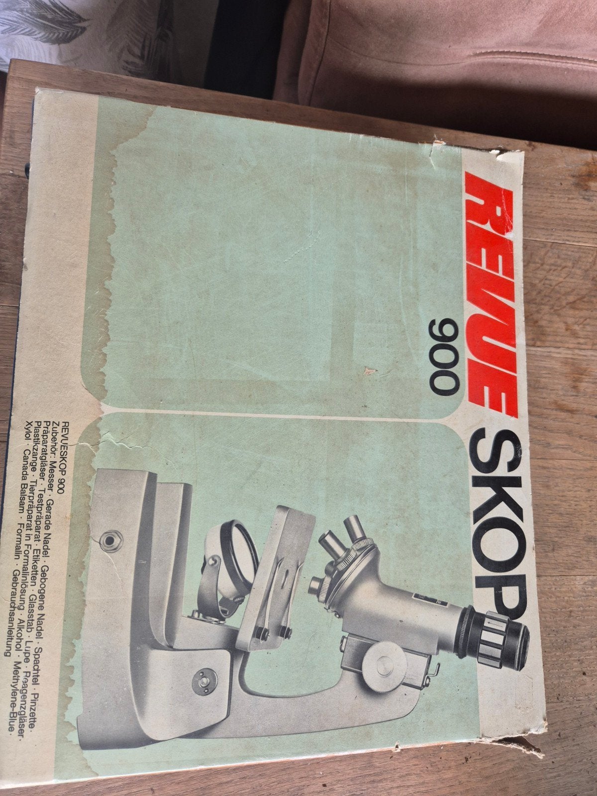 Revue Skop 900 Microscoop Set - Vintage en Compleet, Ophalen, Nieuw, 400x tot 1000x, Biologische microscoop