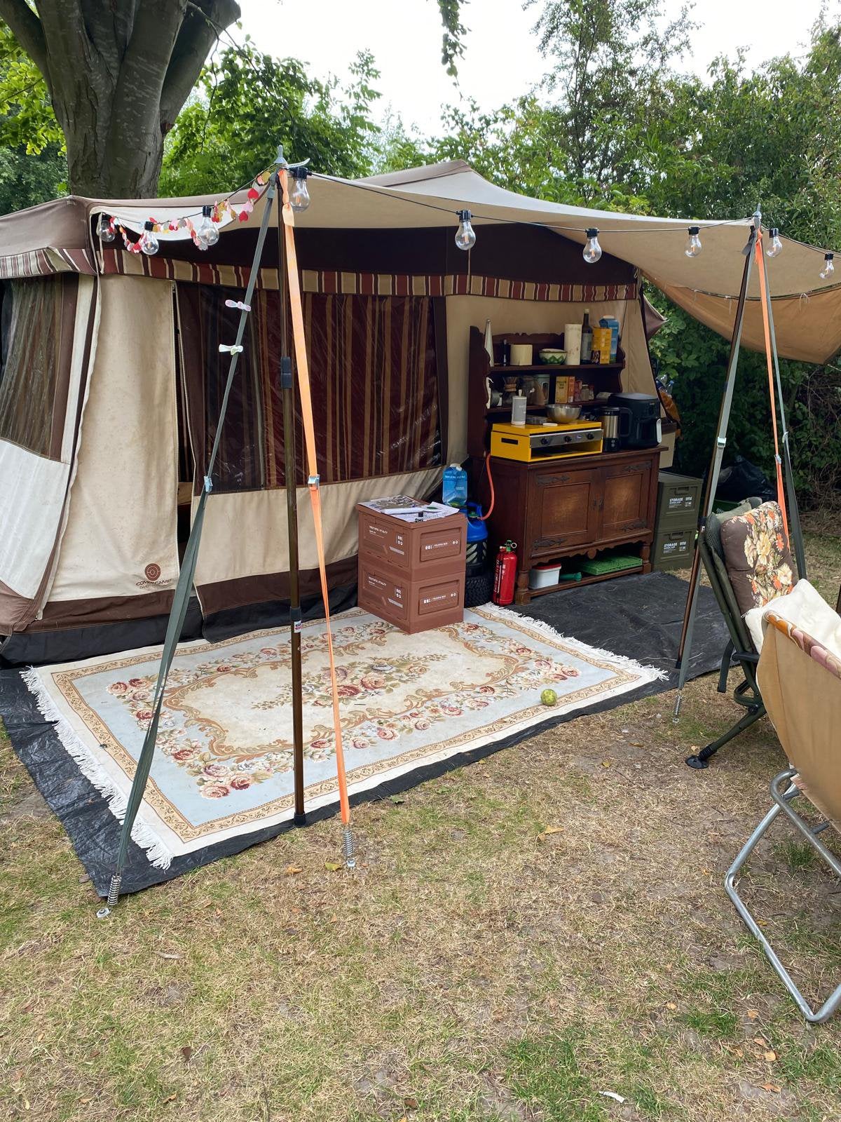 Combi-Camp 202 vintage vouwwagen uit de jaren 80, Ophalen